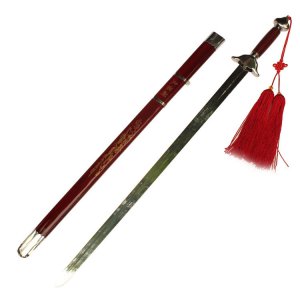 武术软剑表演剑太极剑轻便实木鞘弹簧钢剑