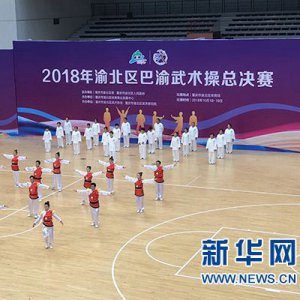 巴渝武术操专项比赛在渝北洛碛中心校开展